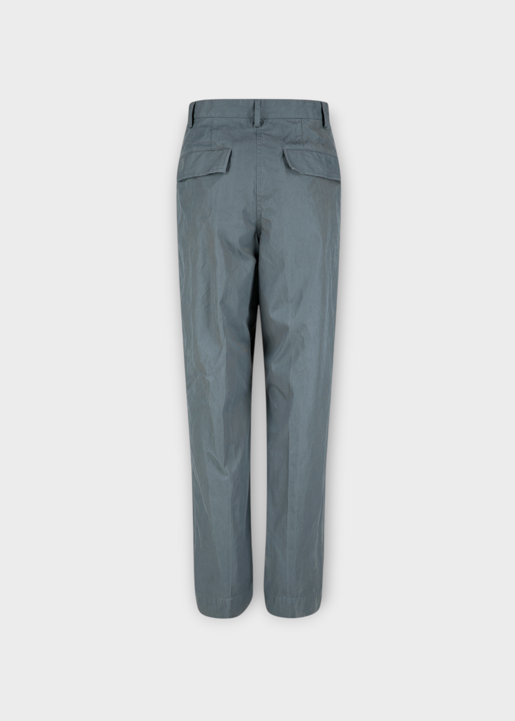 Dries Van Noten Dries Van Noten Trousers, Green, Pincks Cotton Straight Leg Pants In Bottle