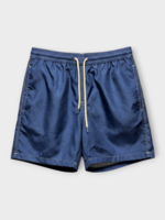 Massimo Alba Massimo Alba Swimwear, Blue, Kite Drawstring Waist Swim Trunks In River w/ Medallion Print