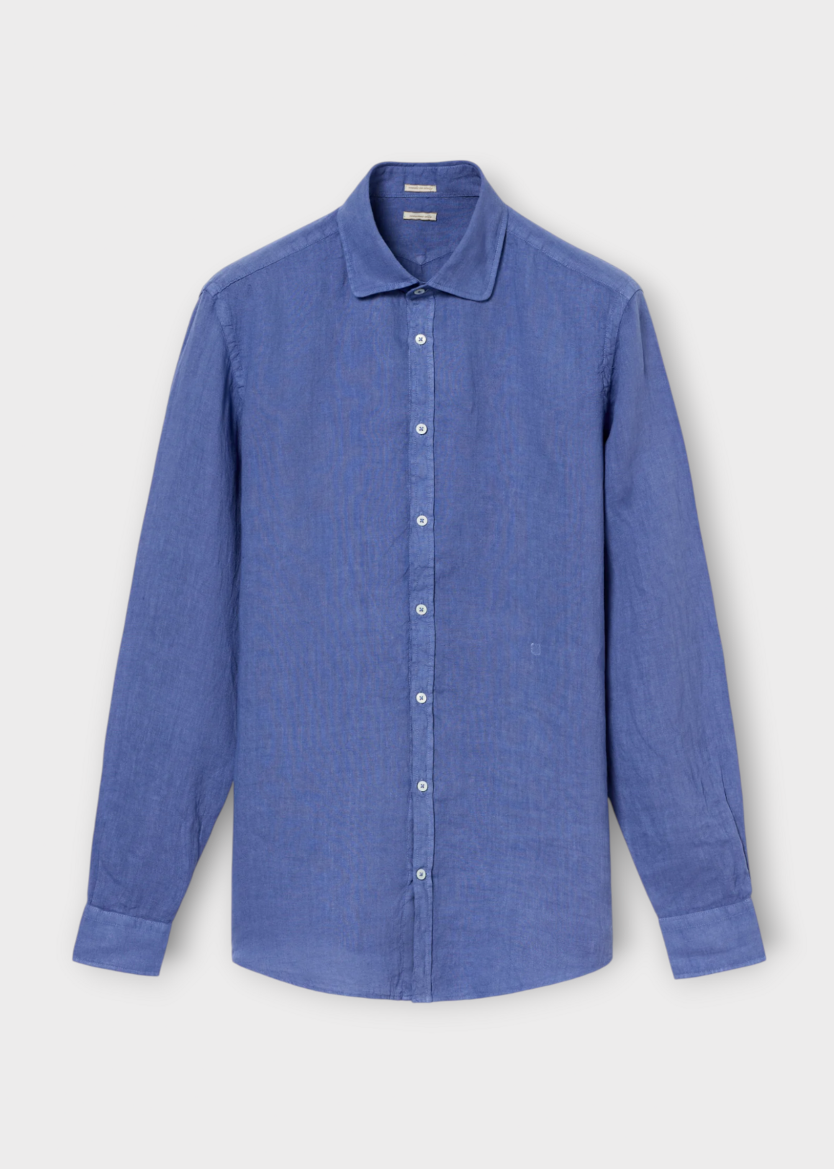 Massimo Alba Massimo Alba Shirt, Blue, Canary Linen Classic Linen Shirt in Tulip