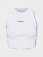 Givenchy Givenchy T-Shirt, White, Cotton Cropped Tank Top in White w/ Logo Print