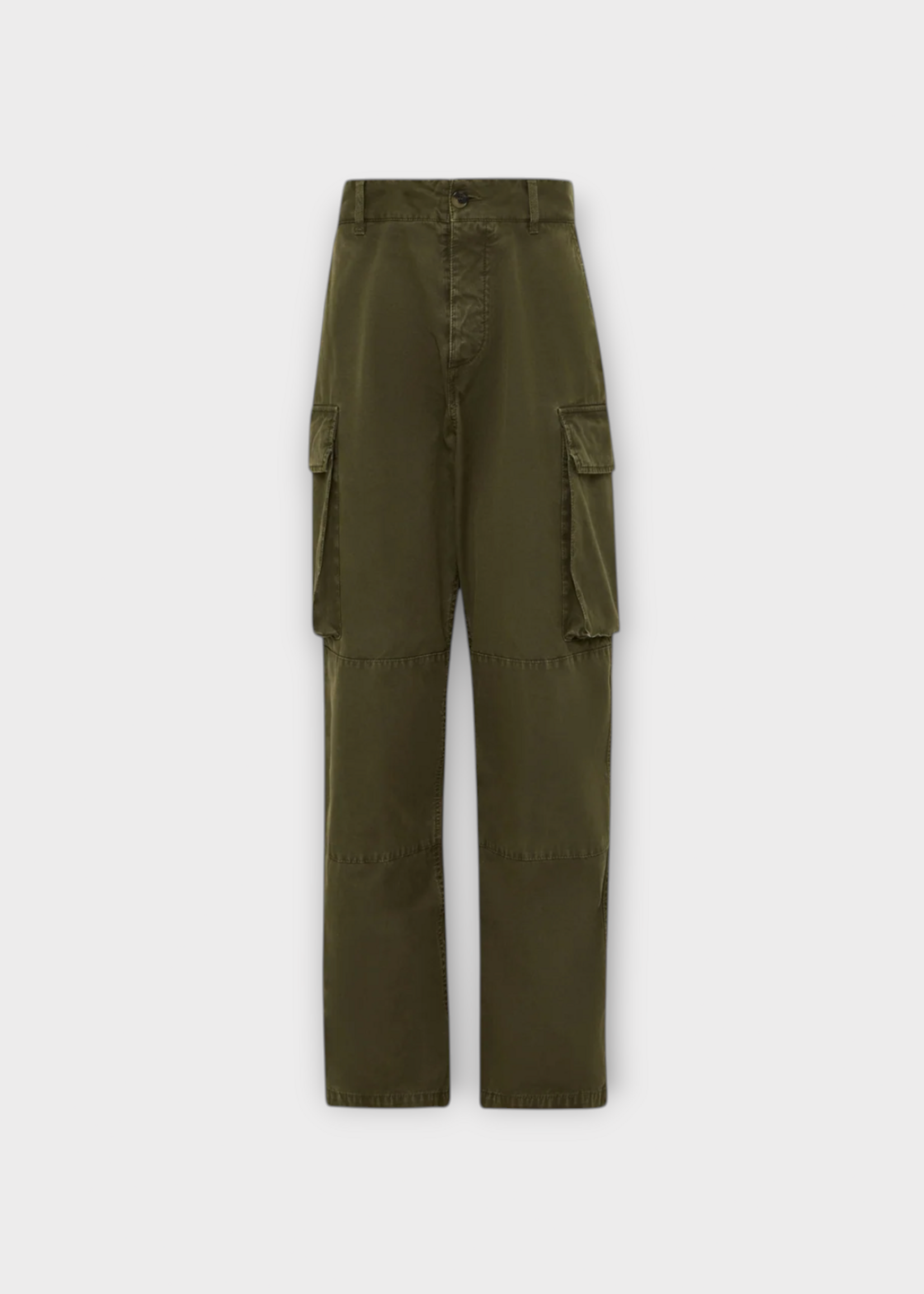 J.W.Anderson J.W.Anderson Trousers, Green, Cotton Cargo Trousers In Khaki