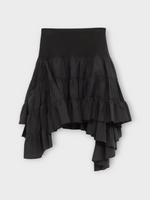 J.W. Anderson J.W.Anderson Skirt, Black, Ruffled Asymmetric Skirt In Black