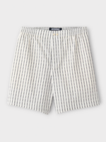 Jacquemus Jacquemus Shorts, White, Le Short Calecon Cotton Striped Shorts In White