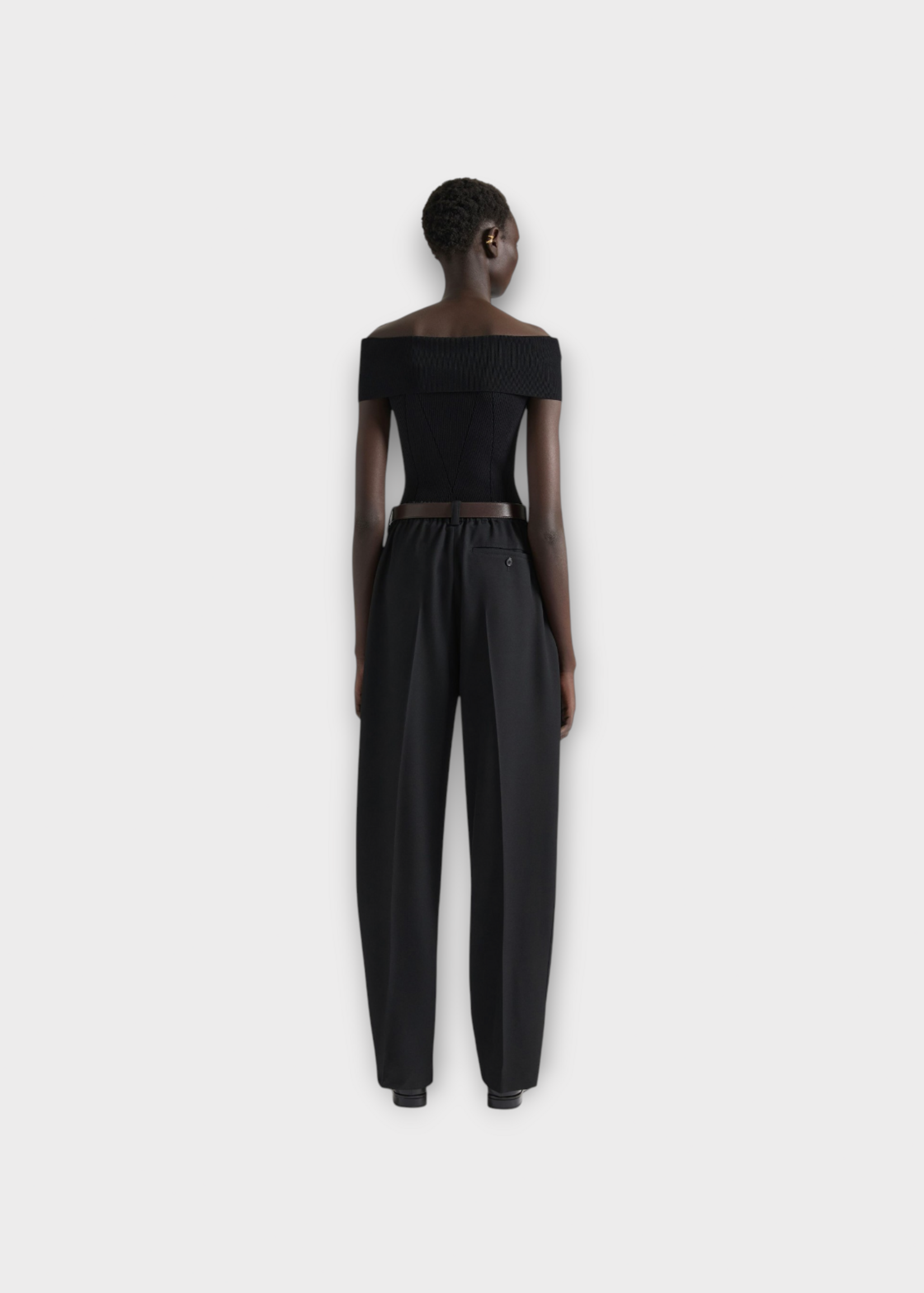 Givenchy Givenchy Trousers, Black, Wool Double Pleats Pants