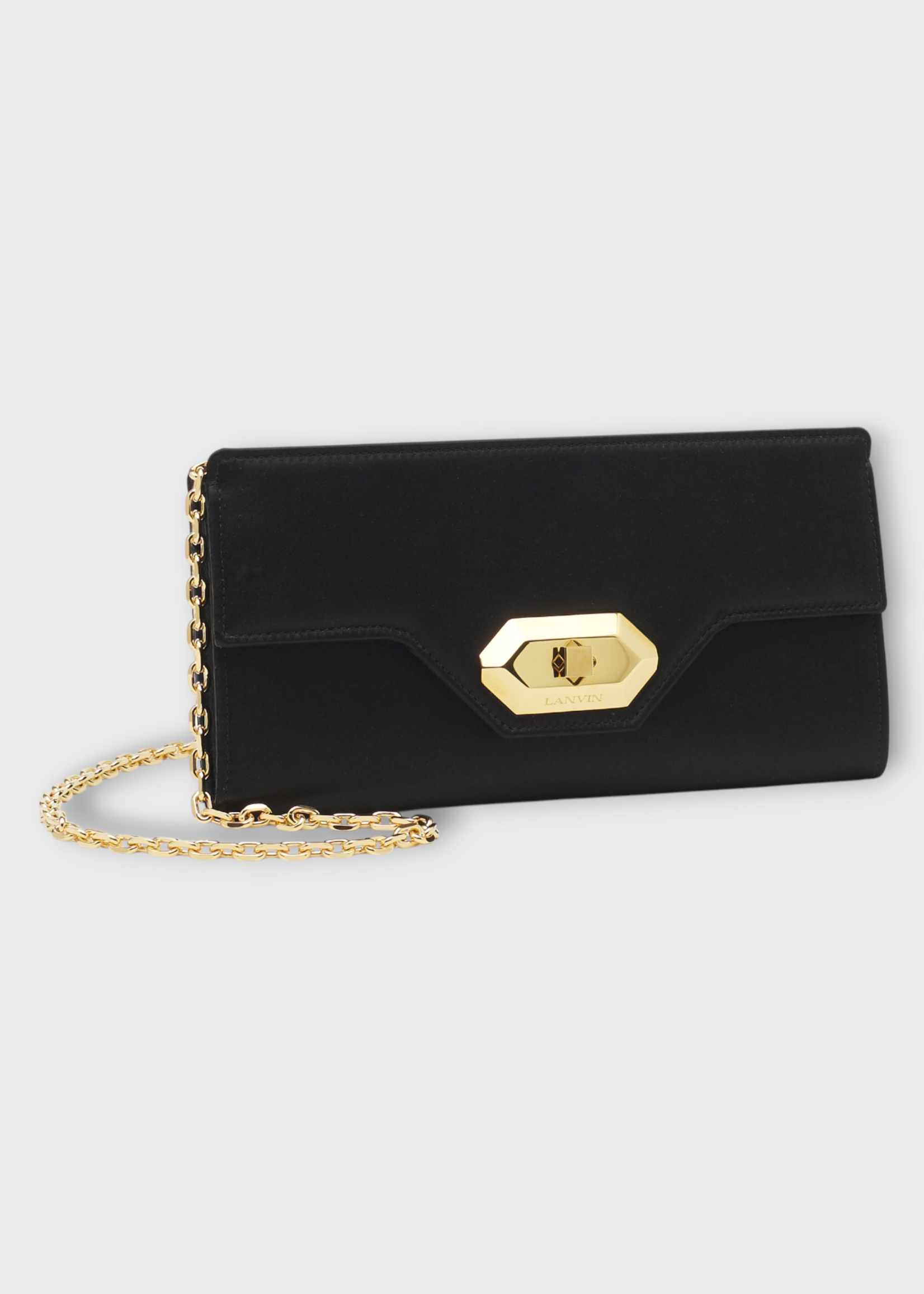 Lanvin Lanvin Bag, Black, Invitation Evening Pouch Small In Black