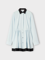 Lanvin Lanvin Dress, Blue, Cotton Shirt Mini Dress In Sky Blue