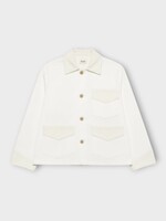 Bode Bode Jacket, White, Craft Cotton Workwear Jacket
