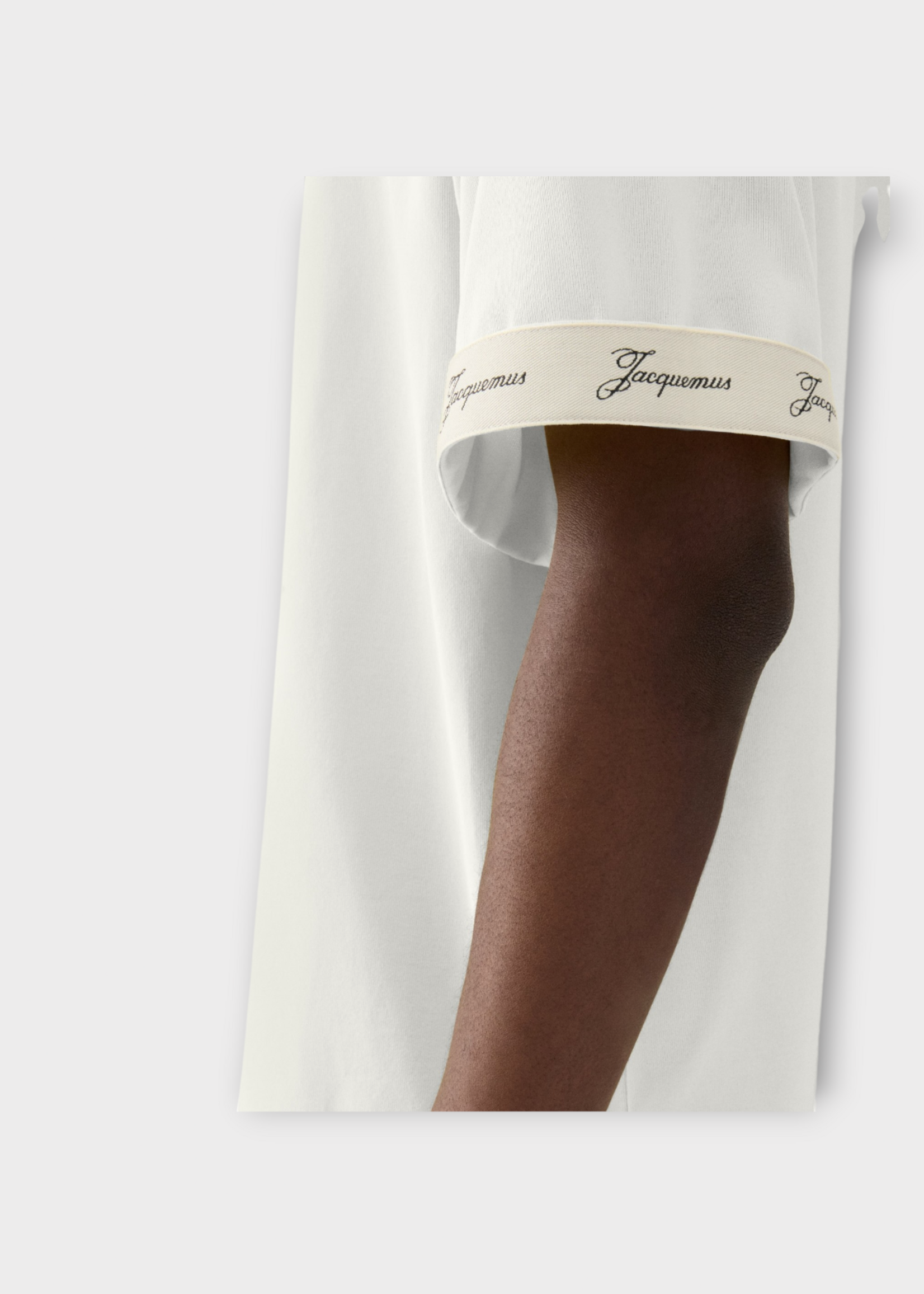 Jacquemus Jacquemus T-Shirt, White, The Rond Carré Short Sleeve T-shirt In White