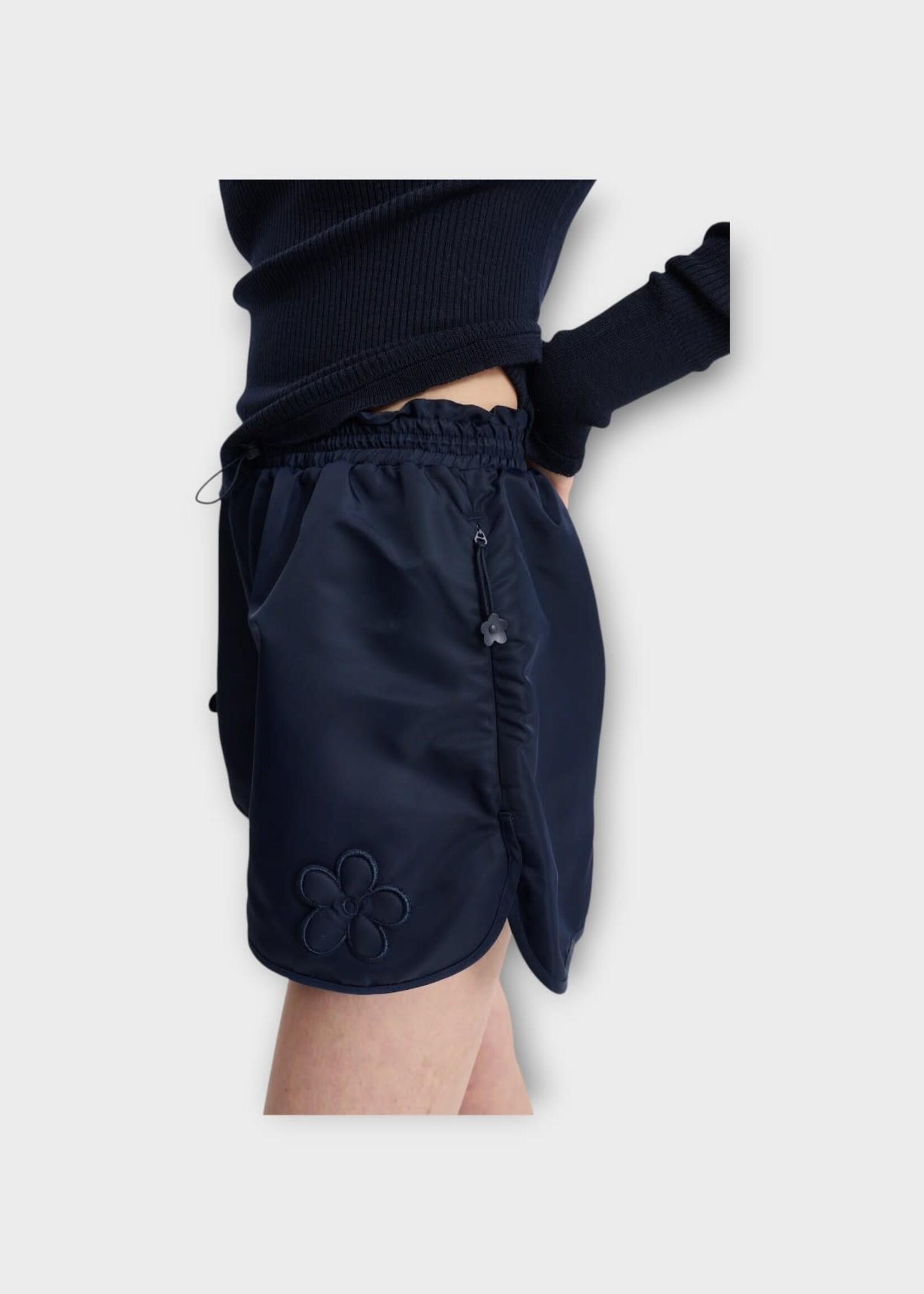 Cecilie Bahnsen Cecilie Bahnsen Shorts, Navy, Colette Nylon Technical Shorts in Navy