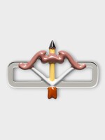 Poubel Poubel Charm, Print, Sagittarius Archer Painted Enamel w/ Sterling Silver