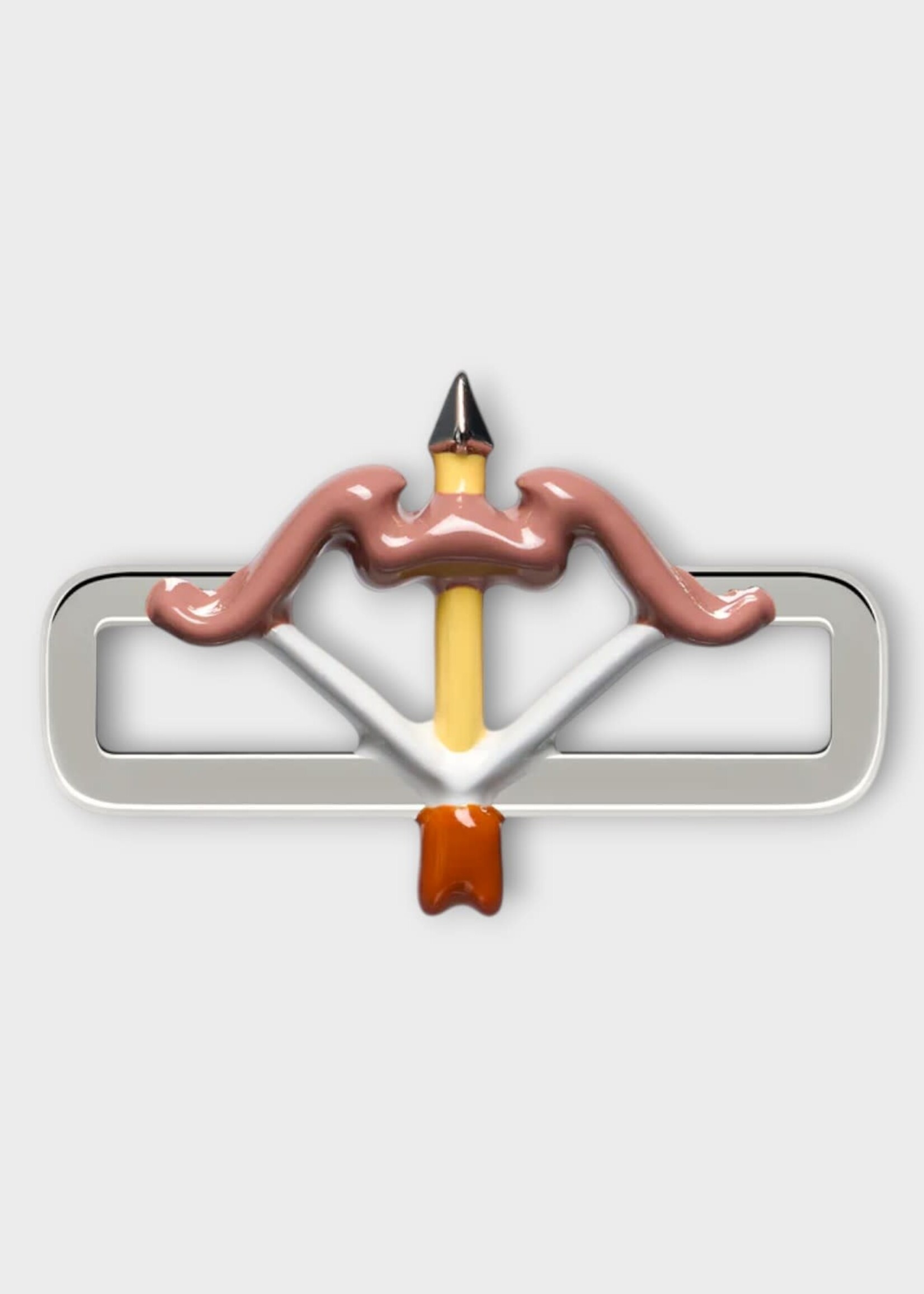 Poubel Poubel Charm, Print, Sagittarius Archer Painted Enamel w/ Sterling Silver