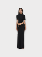 Christopher Esber Christopher Esber T-Shirt, Black, Bezel Quartz Ruched T-Shirt In Black