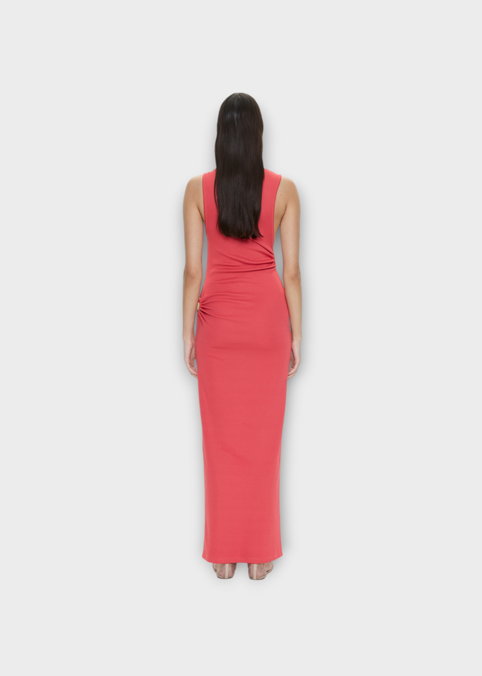 Christopher Esber Christopher Esber Dress, Red, Callisto Trinity Long Tank Dress In Watermelon