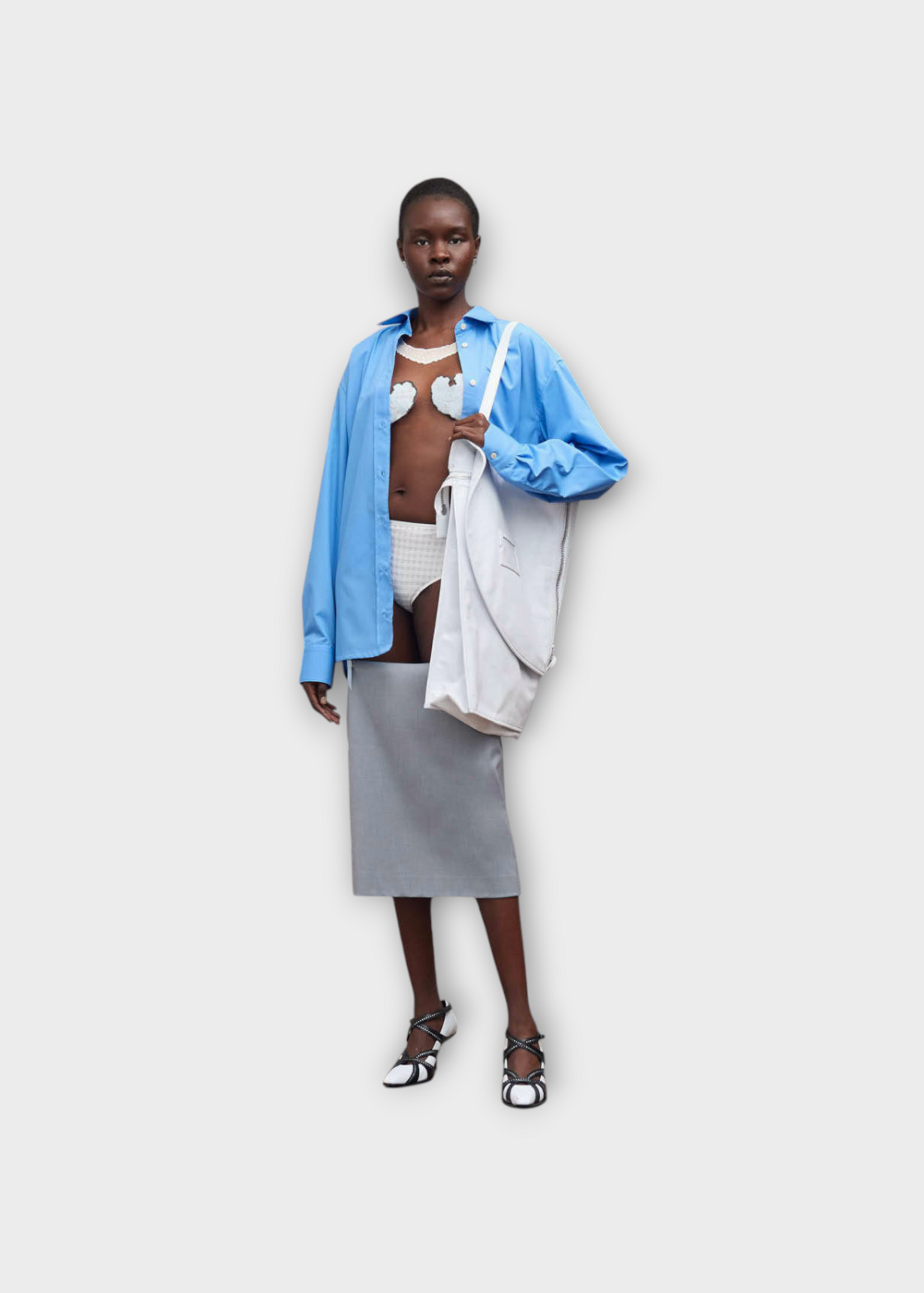 Julie Kegels Julie Kegels Shirt, Blue, Cara Classic Shirt In Blue w/ Jartelle