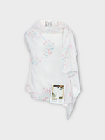 Julie Kegels Julie Kegels Top, White, Taffel Tablecloth Top in White w/ Flower Print