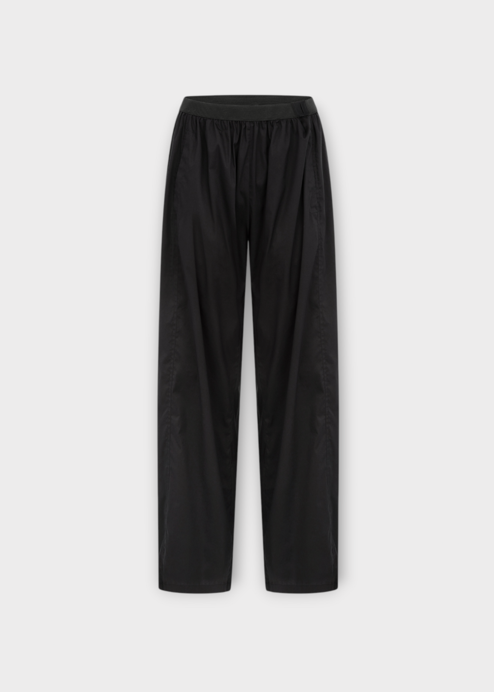 Julie Kegels Julie Kegels Trousers, Black, Pifty Elastic Waist Straight Leg Trousers In Black