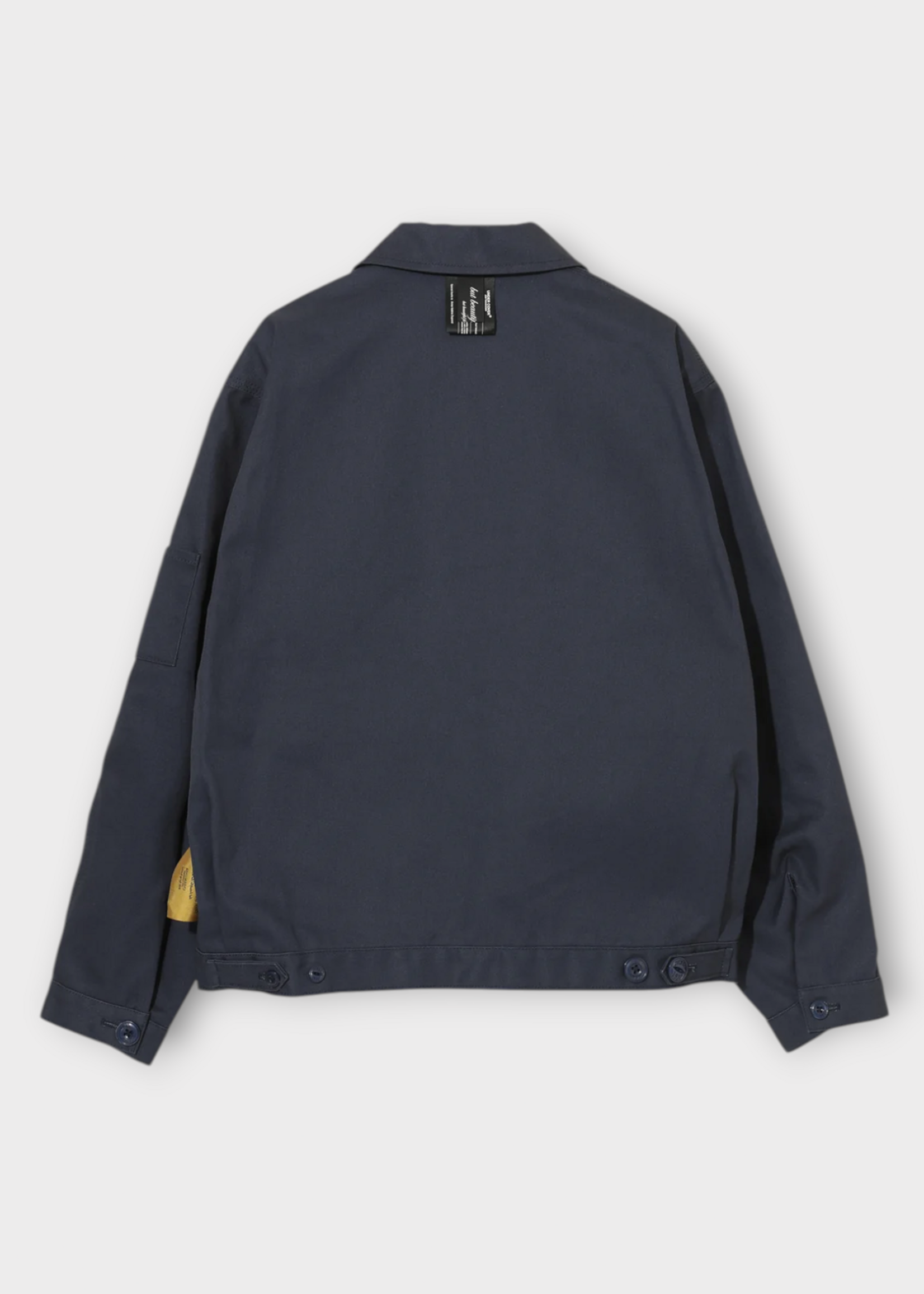 Undercover Undercover Jacket, Navy, Dickies x Undercover Cotton Collared Zipped Jacket In Dark Navy