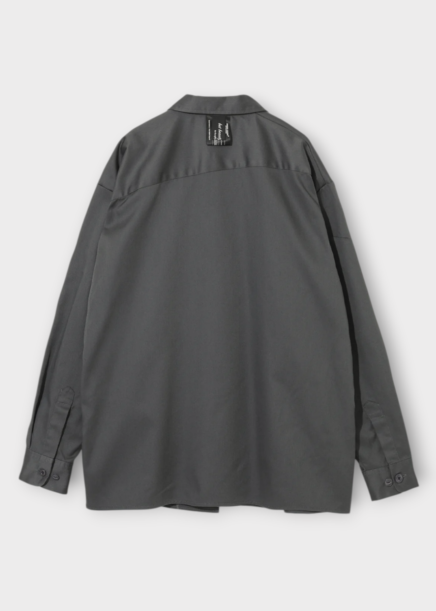 Undercover Undercover Shirt, Grey, Dickies x Undercover Oversized Work Shirt In Charcoal