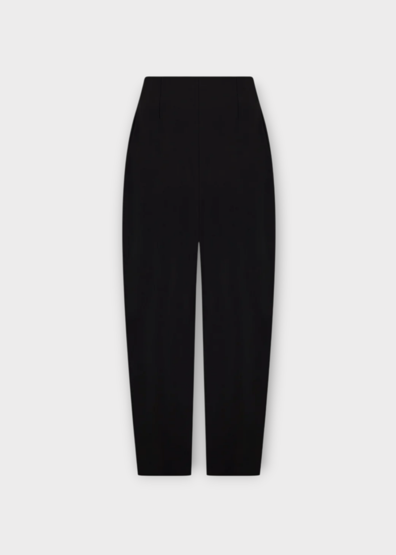 Ashlyn Ashlyn Trousers, Black, Blaine Light Cady High Waist Round Leg Pants