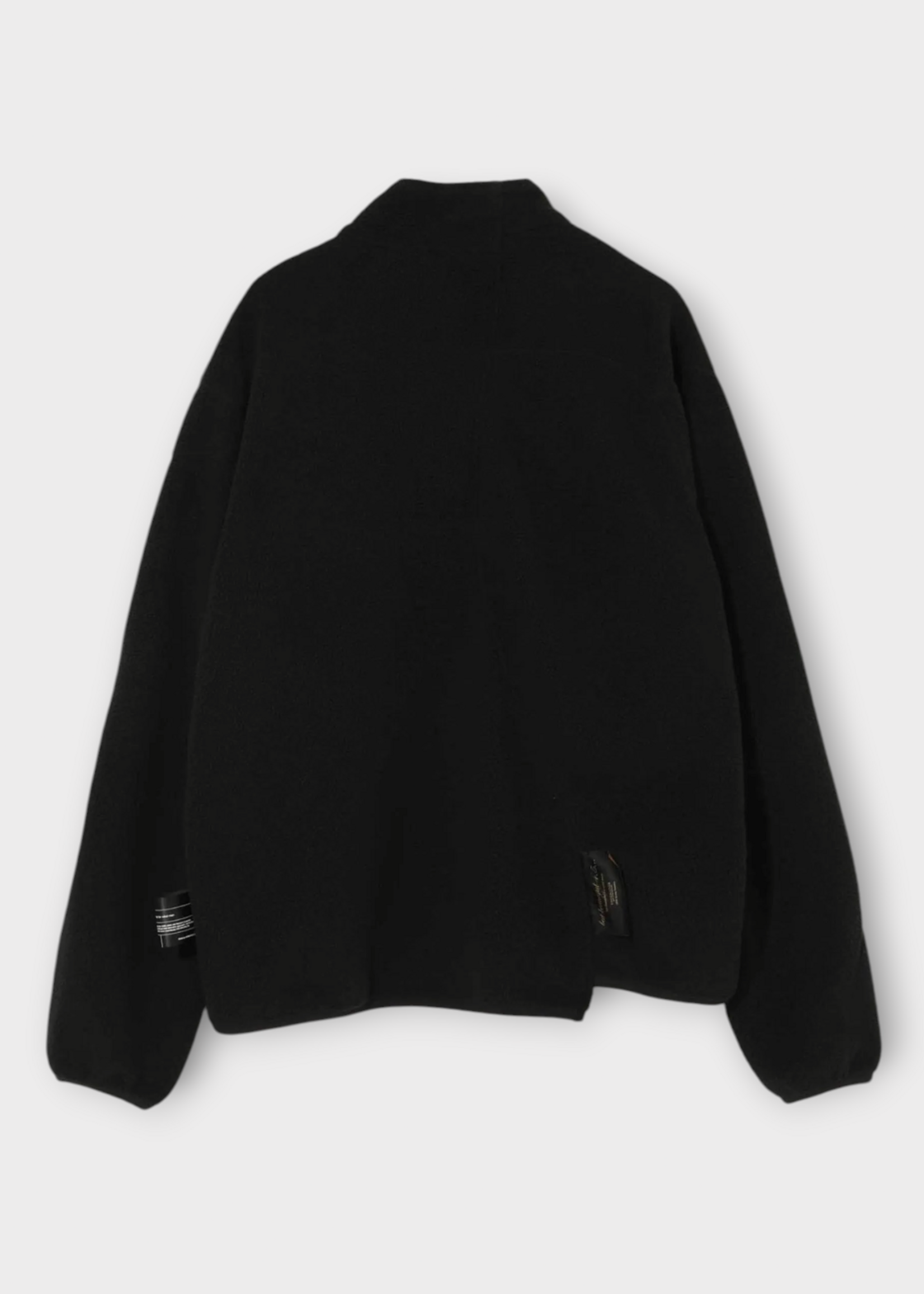 Undercover Undercover Shirt, Black, Fleece High Neck Zipped Jacket In Black