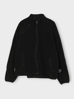 Undercover Undercover Shirt, Black, Fleece High Neck Zipped Jacket In Black