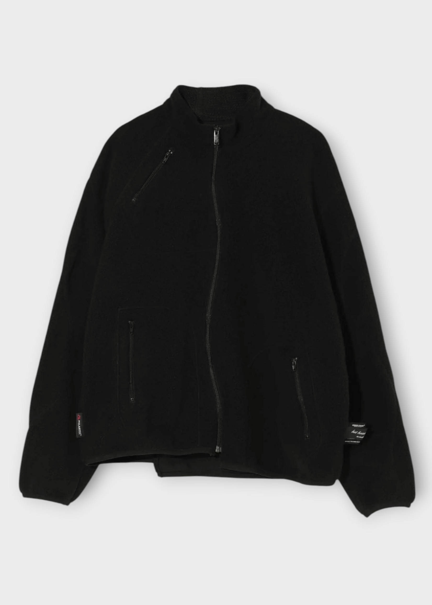Undercover Undercover Shirt, Black, Fleece High Neck Zipped Jacket In Black
