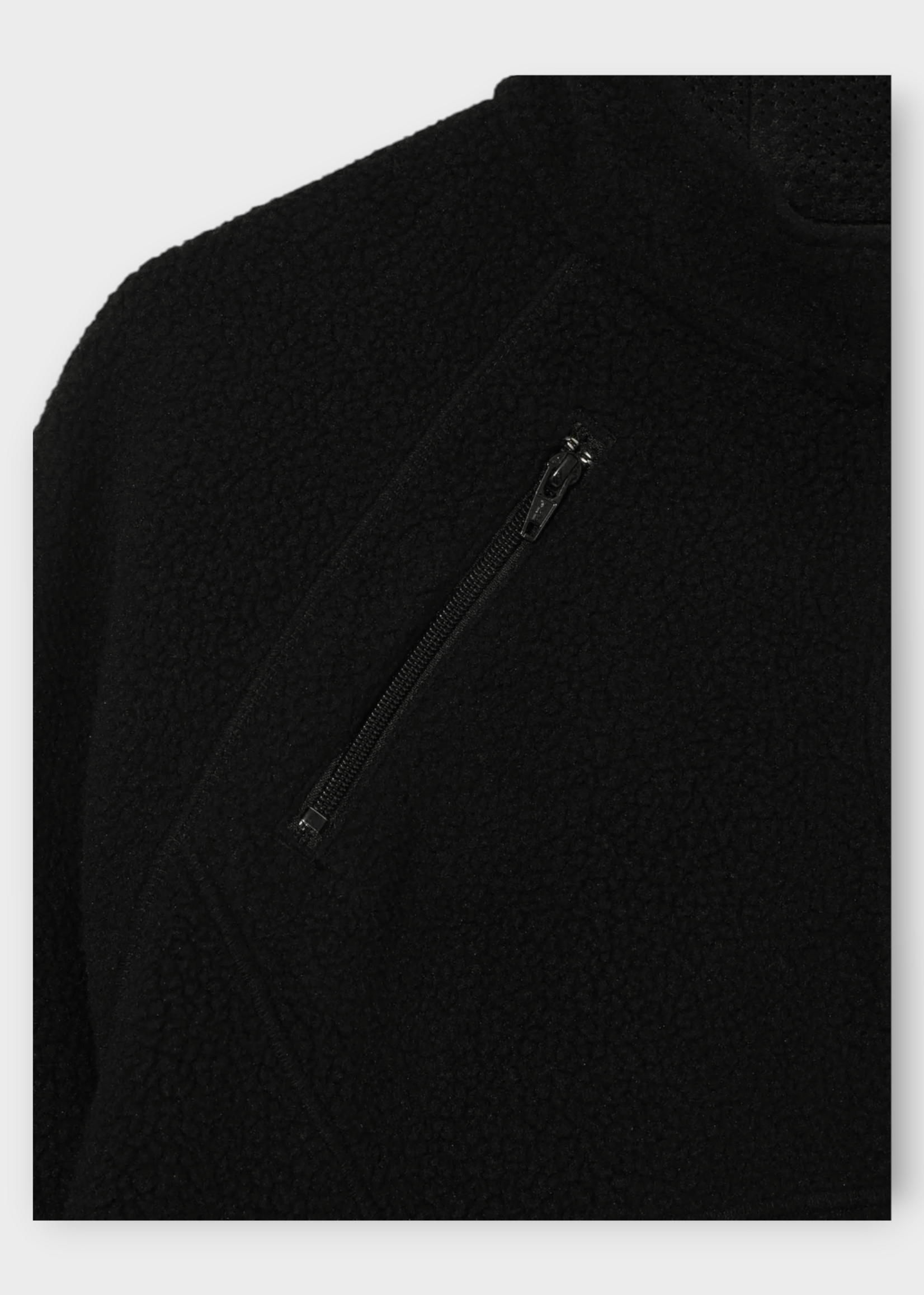 Undercover Undercover Shirt, Black, Fleece High Neck Zipped Jacket In Black
