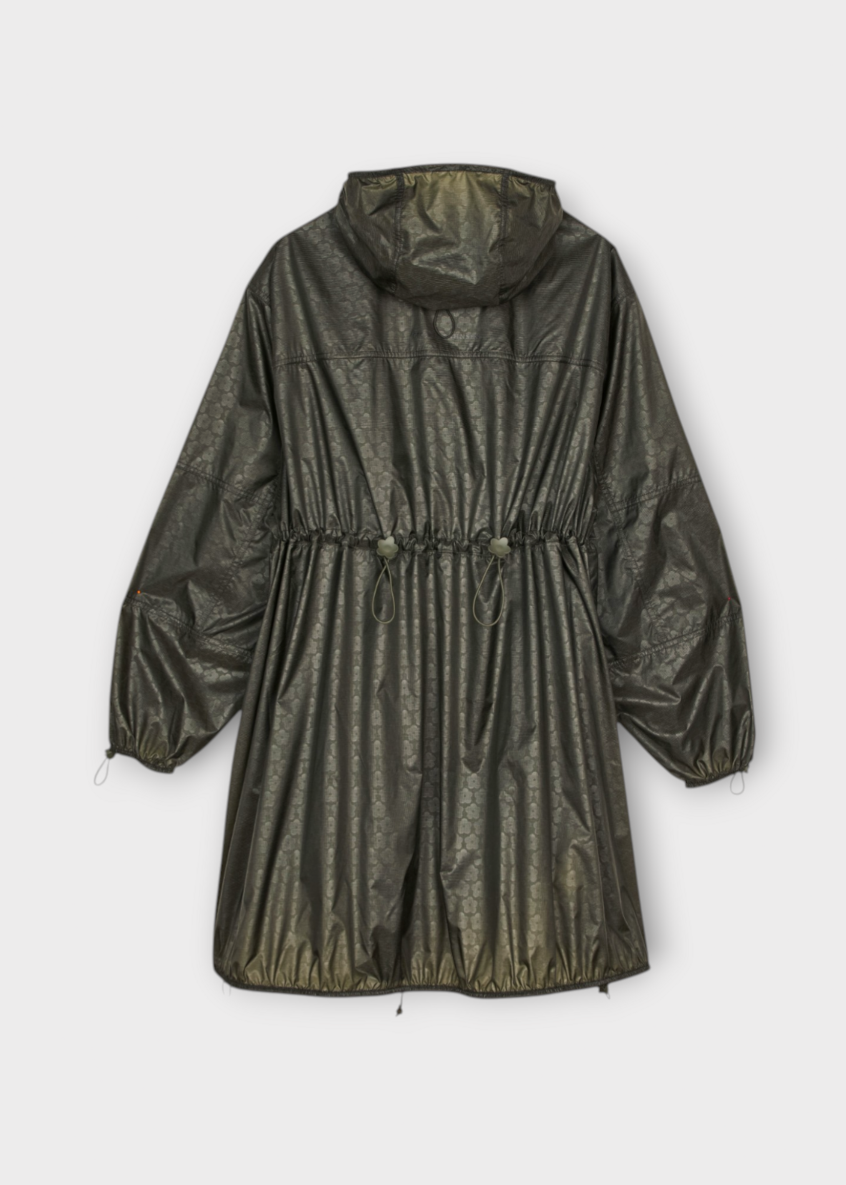 Cecilie Bahnsen Cecilie Bahnsen Jacket, Green, Tnf x Cb Emma Nylon Mountain Long Hooded Jacket In Forest Night Green