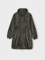 Cecilie Bahnsen Cecilie Bahnsen Jacket, Green, Tnf x Cb Emma Nylon Mountain Long Hooded Jacket In Forest Night Green