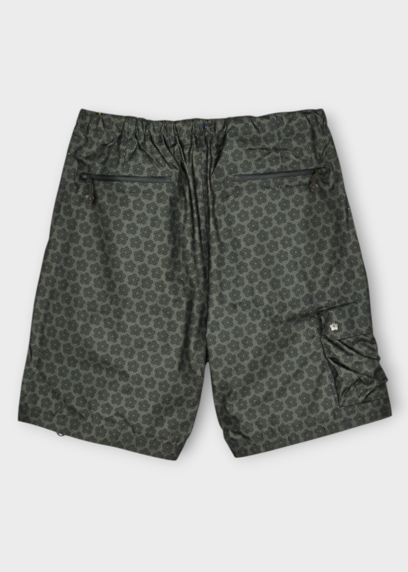 Cecilie Bahnsen Cecilie Bahnsen Trousers, Green, Tnf x Cb Carla Spectra Nylon Pants In Forest Night Green w/ Floral Pattern