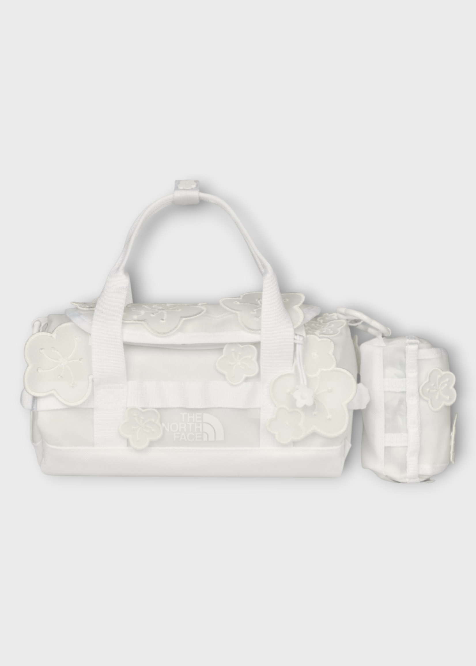 Cecilie Bahnsen Cecilie Bahnsen Bag, White, Tnf x Cb Maria Clutch Nylon Bag in White w/ Floral Motif