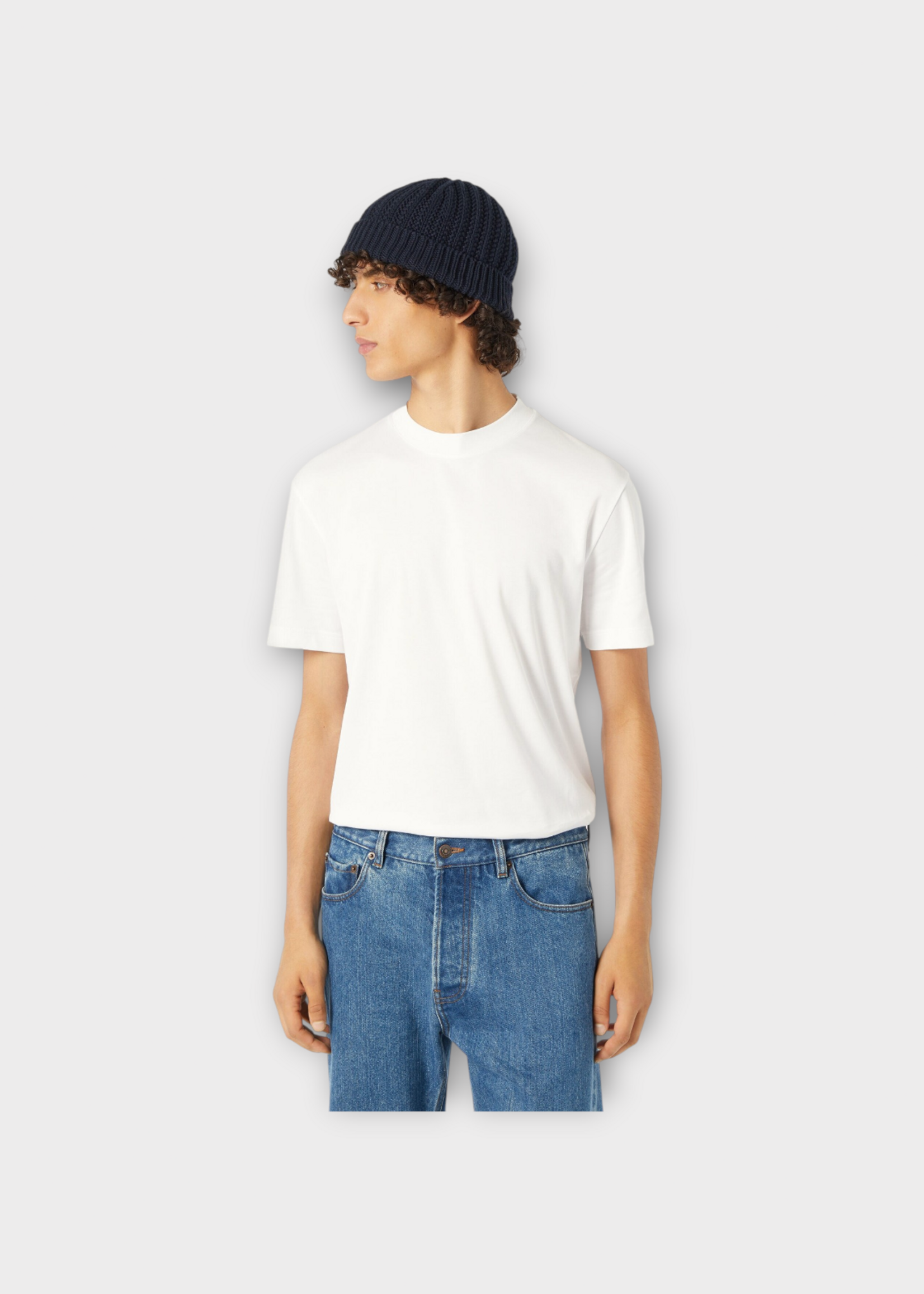 Loro Piana Loro Piana T-Shirt, White, Ray Jersey Cotton Crew Neck T-Shirt