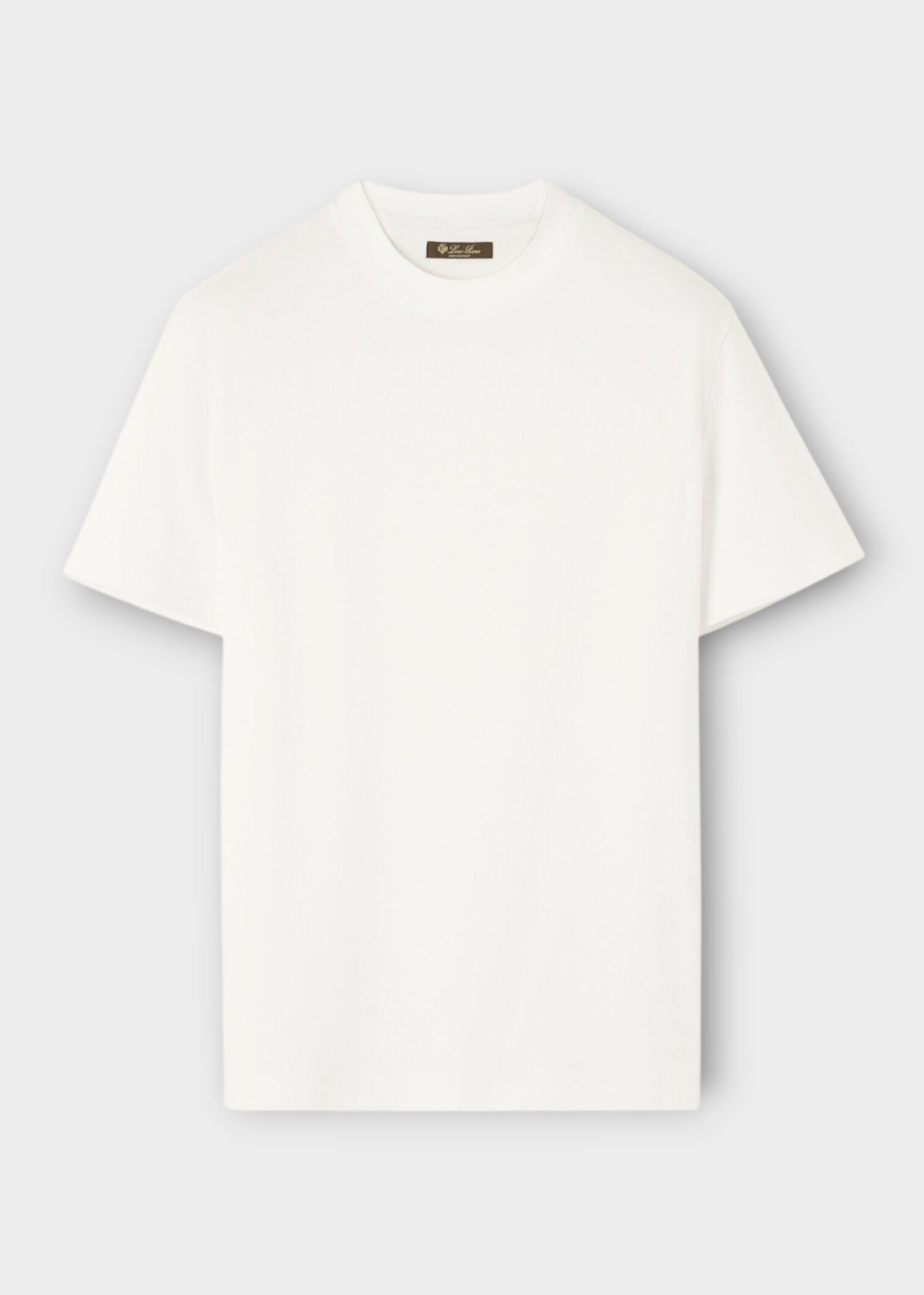 Loro Piana Loro Piana T-Shirt, White, Ray Jersey Cotton Crew Neck T-Shirt