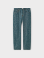 Loro Piana Loro Piana Jeans, Blue, Roan Mid Rise Straight Cut Denim Pants in Midnight Silk