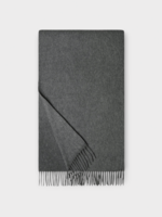 Loro Piana Loro Piana Scarf, Grey, Grande Unita Scarf Cashmere Fringed Scarf In Light Grey Melange