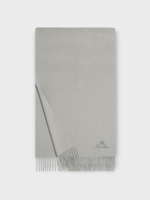 Loro Piana Loro Piana Scarf, Grey, Grande Unita Scarf Cashmere Fringed Scarf In Silver Marble Melange