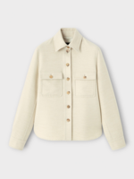 Loro Piana Loro Piana Jacket, Beige, Yannis Cashmere Overshirt In Natural Melange w/ Chest Pockets