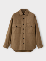 Loro Piana Loro Piana Jacket, Brown, Darby Wool & Cashmere Overshirt In Mocha Glow w/ Chest Pockets