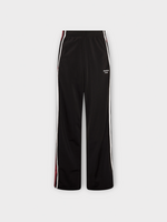Martine Rose Martine Rose Trousers, Multi, Wide Leg Track Striped Pants In Black & Burgundy