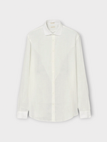 Massimo Alba Massimo Alba Shirt, White, Canary Linen Classic Linen Shirt In White