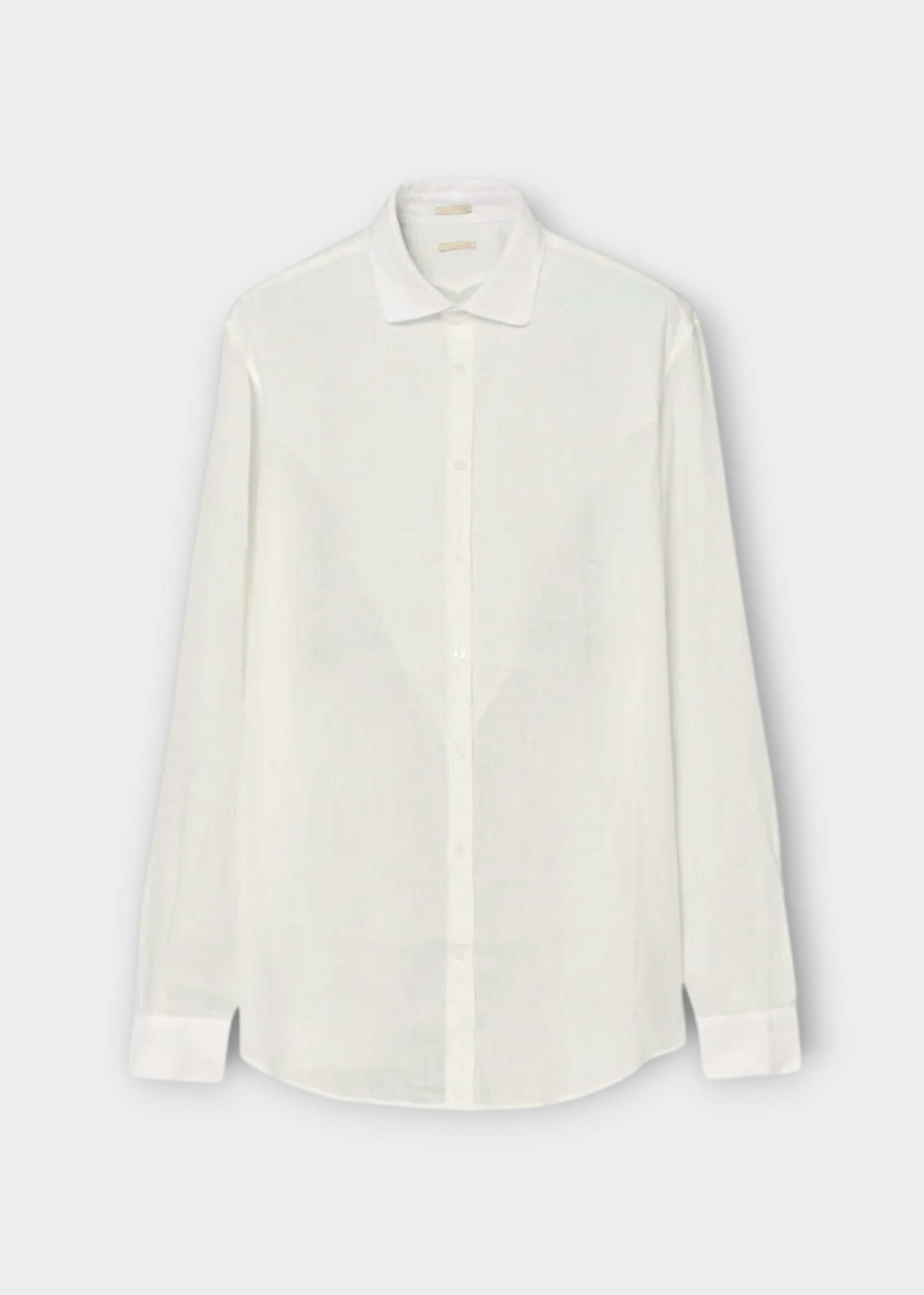 Massimo Alba Massimo Alba Shirt, White, Canary Linen Classic Linen Shirt In White