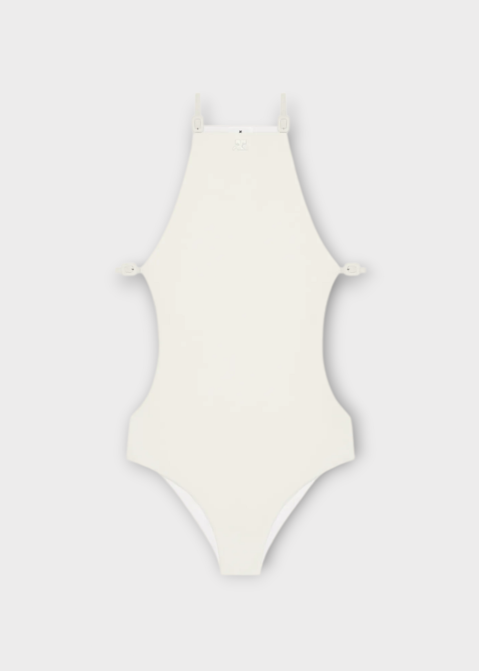 Courreges Courreges Swimwear, White, Cut Out One Piece Swimsuit In Heritage White
