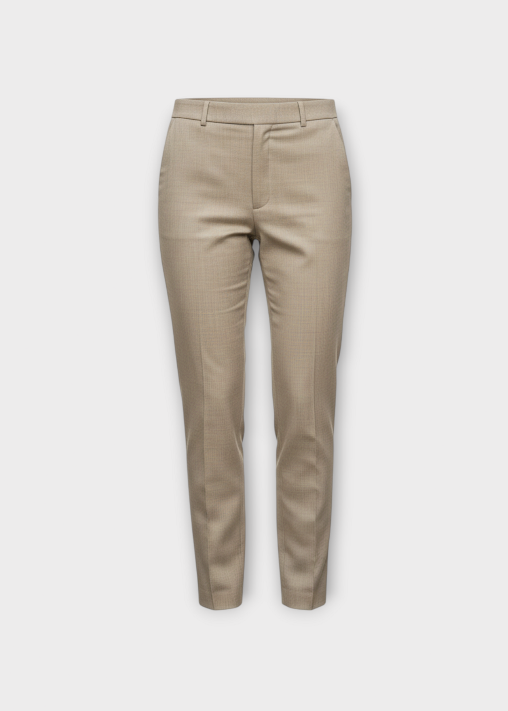 Julie Kegels Julie Kegels Trousers, Beige, Priscilla Pleated Pencil Pants