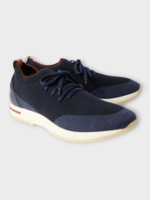 Loro Piana Loro Piana Sneakers, Navy, 360 Flexy Walk Wish Nabuck Alligator In Blue Navy