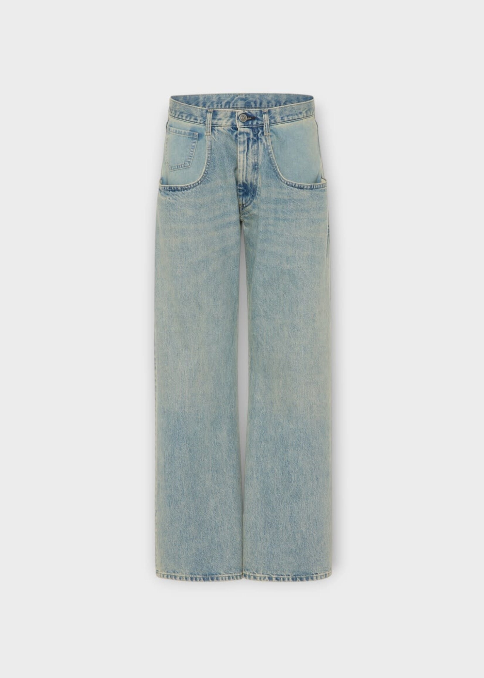 Maison Margiela Maison Margiela Jeans, Blue, 5 Pockets  Straight Leg Denim Pants In Ice Blue