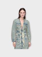 Maison Margiela Maison Margiela Jacket, Blue, Denim V-Neck Sports jacket In Ice Blue