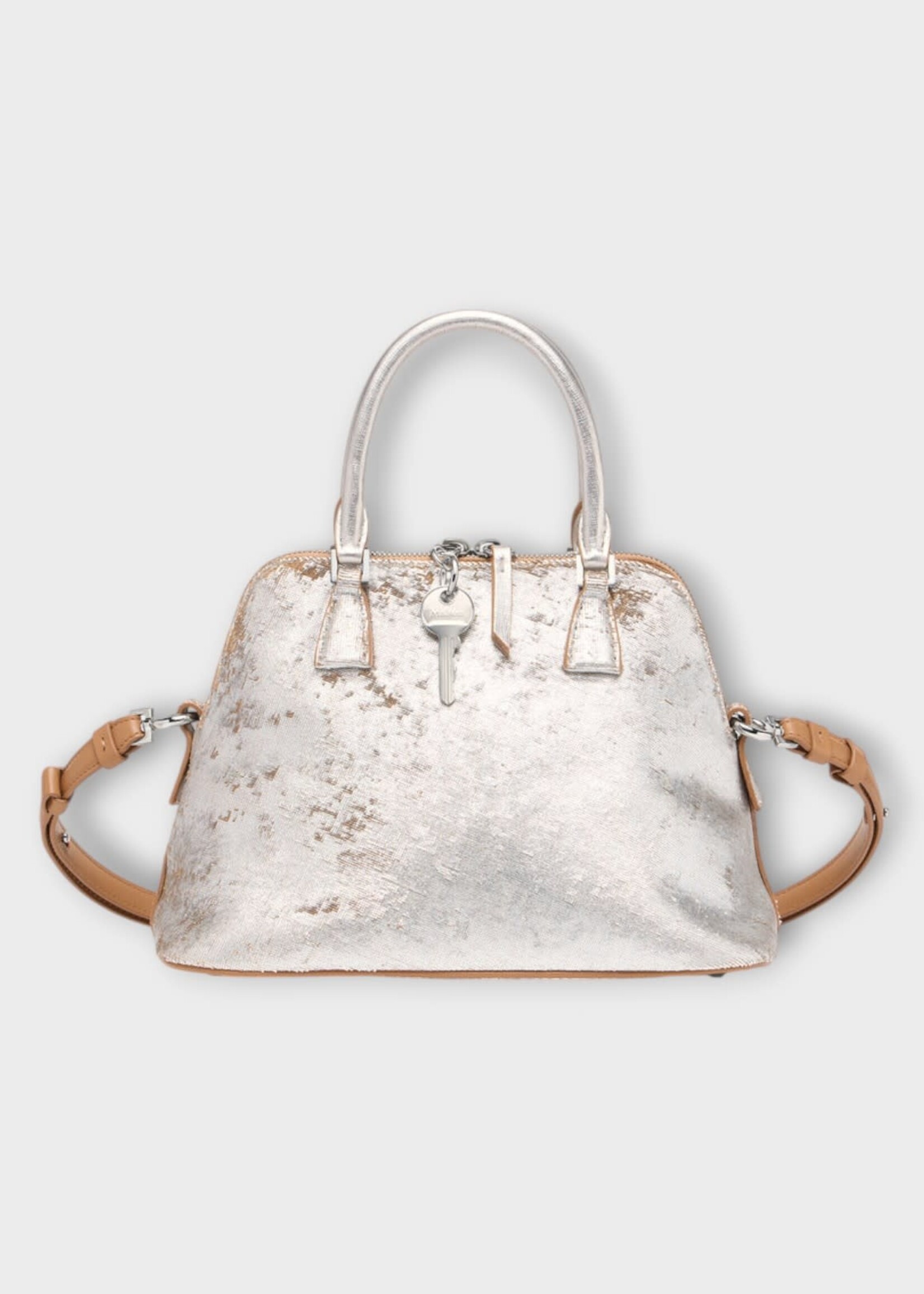 Maison Margiela Maison Margiela Bag, Silver, Soft 5Ac Mini Bag In Silver & Light Brown