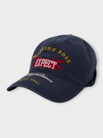 Martine Rose Martine Rose Hat, Navy, Roll Back Embroidered Cap In Blue Navy