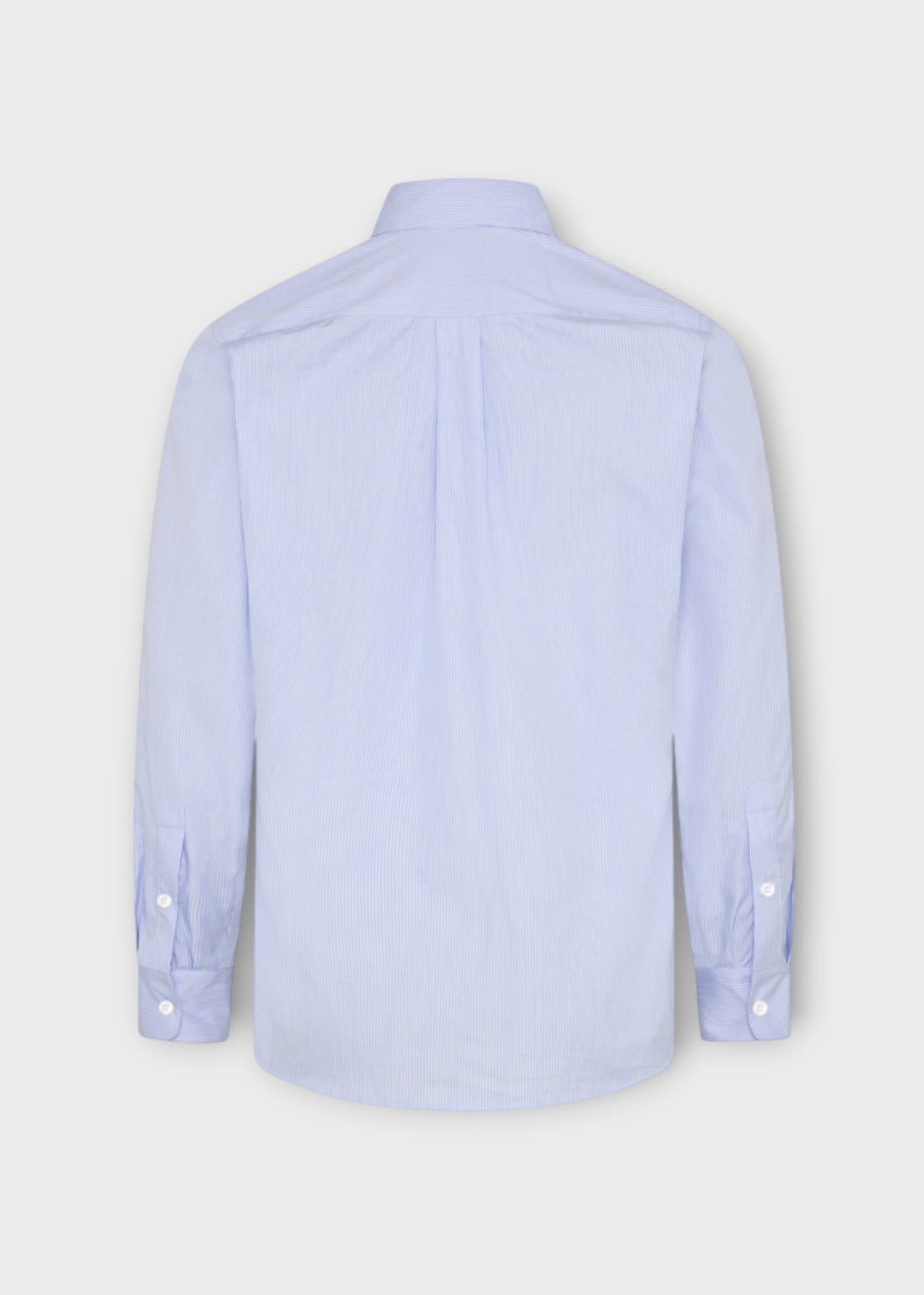 Martine Rose Martine Rose Shirt, White, Classic Shirt In Blue & White w/ Stripes