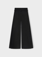 Courreges Courreges Trousers, Black, Cotton Canvas Palazzo Pants In Black w/ Adjustable Waistband